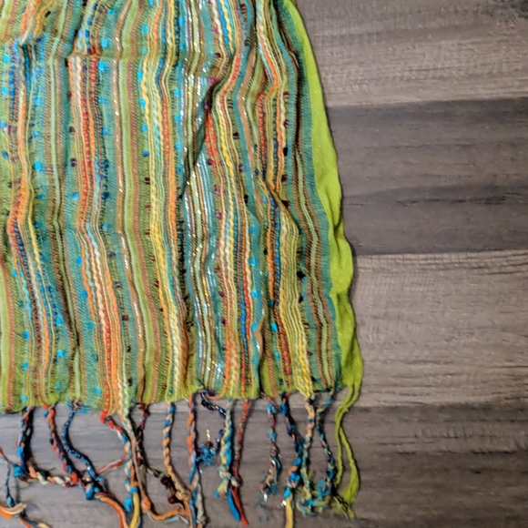 Boho tassle scarf 15" x 64" - Picture 2 of 2